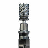 dynavap hyperdyn vaporizer close up of tip set on white background