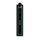 green xmax starry 4 vaporizer stood upright side view on white background
