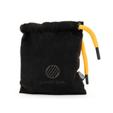 black suede carry pouch for power grinder by grinder.one