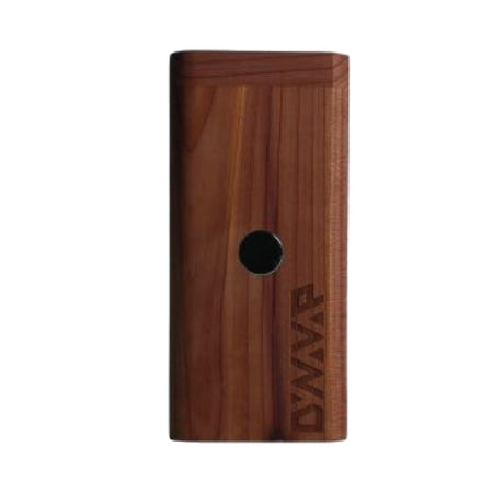dynavap dynastash in walnut for use in storing & transporting your favorite dynavap device sat on white background