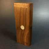 walnut futostash XL for dynavap stood upright on grey background