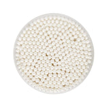 top view of opened tub of pro swabs on white background