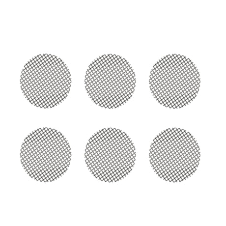 set of 6 coarce screens for use with storz & bickel crafty+ & mighty+ sat on white surface