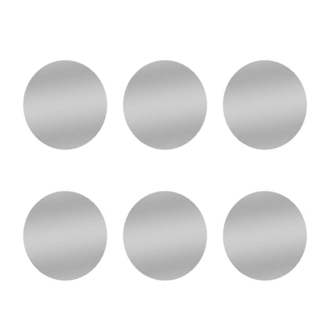 set of 6 stainless steel storz & bickel volcano screens on white background
