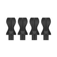 set of 4 storz & bickel volcano whip mouthpieces on white background