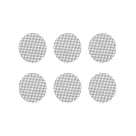 set of 6 storz & bickel normal small screens for volcano vaporizer on white background