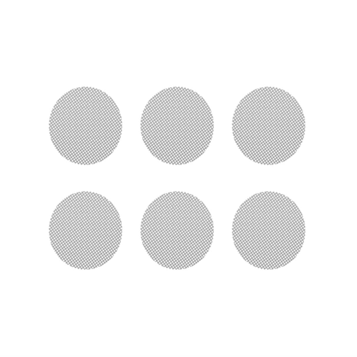 set of 6 storz & bickel normal screens for volcano vaporizer on white background