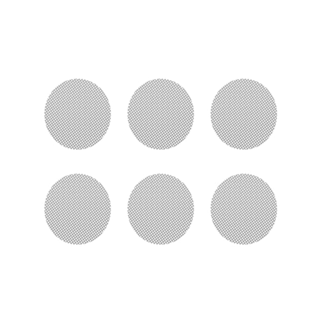 set of 6 storz & bickel normal screens for volcano vaporizer on white background