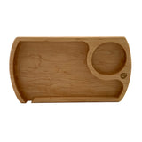maple futo rolling tray top view set on white background