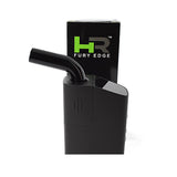 healthy rips fury edge paired with the bent black glass mouthpiece and packaging in the white background