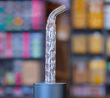 sneaky pete glass 3d flow stem for arizer paired with arizer solo vaporizer
