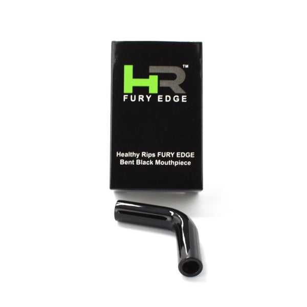 FURY EDGE & ROGUE Bent Black Glass Mouthpiece